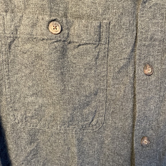 Duluth Trading Shirt Mens XL Gray‎ Free Swingin' Flannel Relaxed Fit Button Work - Picture 5 of 6